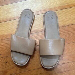 a new day Women's Beige Slide Sandals